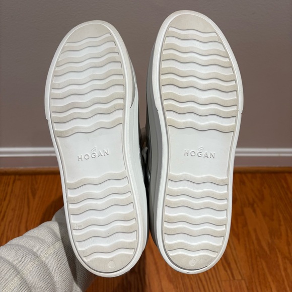 Hogan Women's White Leather Platform Sneakers - Picture 14 of 15